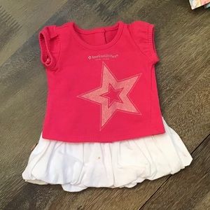 AMERICAN GIRL SKIRT, TOP AND SHOES FOR DOLL
